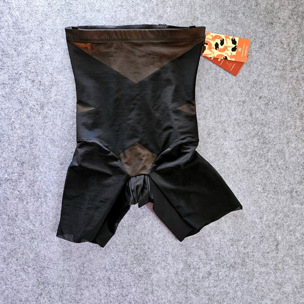 Honeylove SuperPower Short Onyx Black High Waisted Shapewear Sculpting M NWT - Picture 2 of 3
